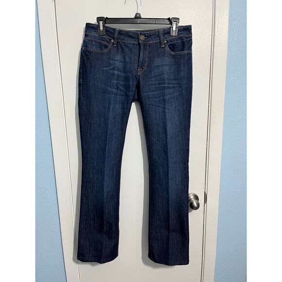 DL1961 Cindy Slim Bootcut Jeans Size 31 Dark Wash Low Rise Western Rodeo - Picture 2 of 9